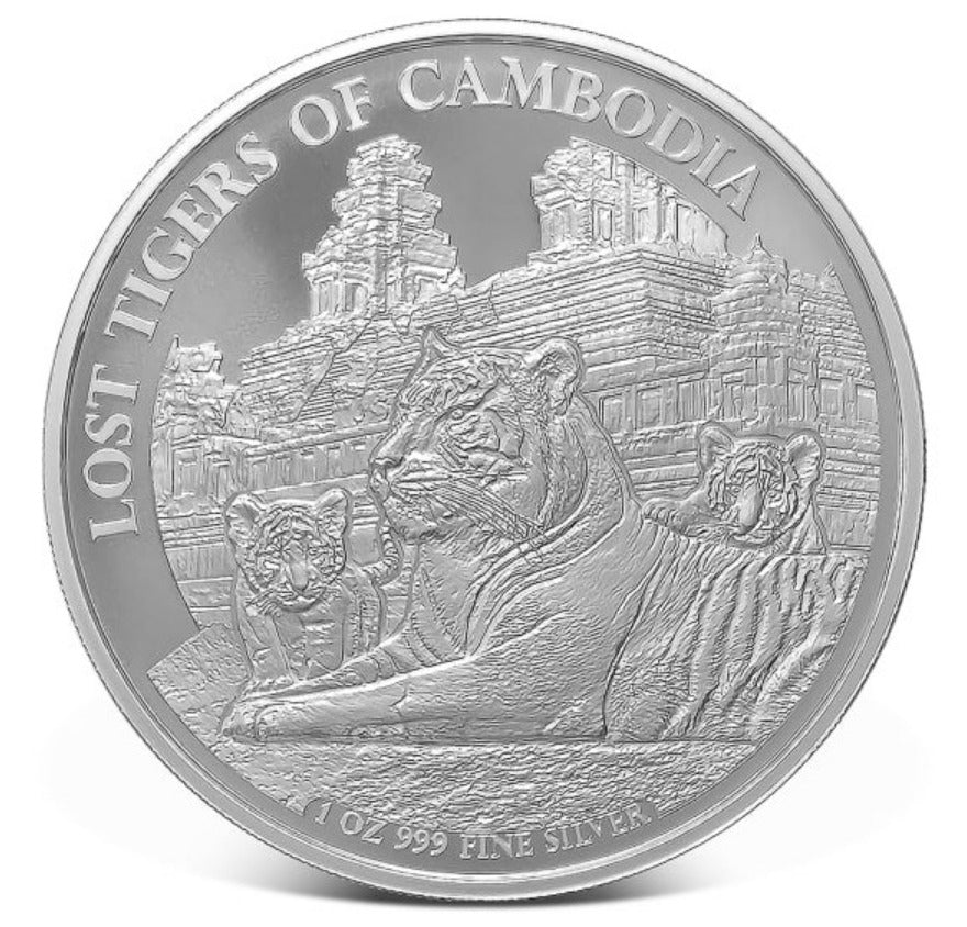 Lost Tigers of Cambodia 2025 1 oz Silbermünze*