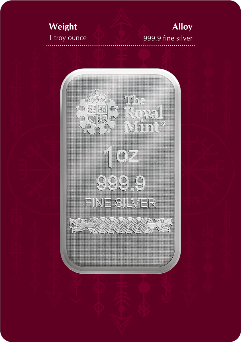 Norse Gods – Odin - 1 oz Silberbarren The Royal Mint Germania Mint