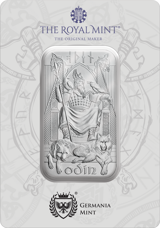 Norse Gods – Odin - 1 oz Silberbarren The Royal Mint Germania Mint