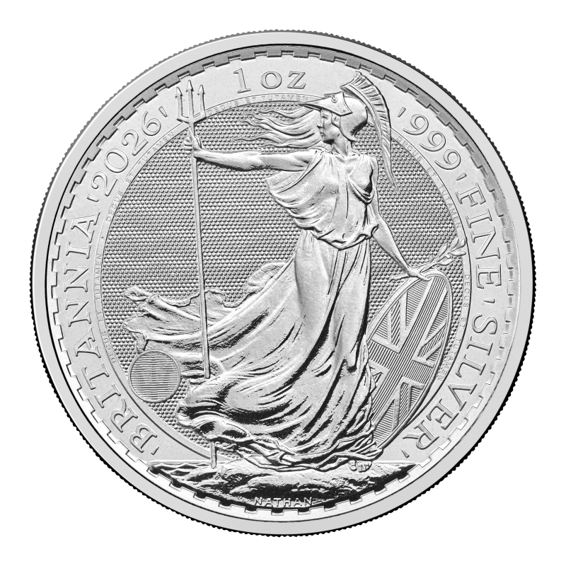 Britannia 2026 König Charles III 1 oz Silbermünze