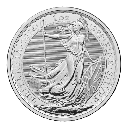 Britannia 2026 König Charles III 1 oz Silbermünze