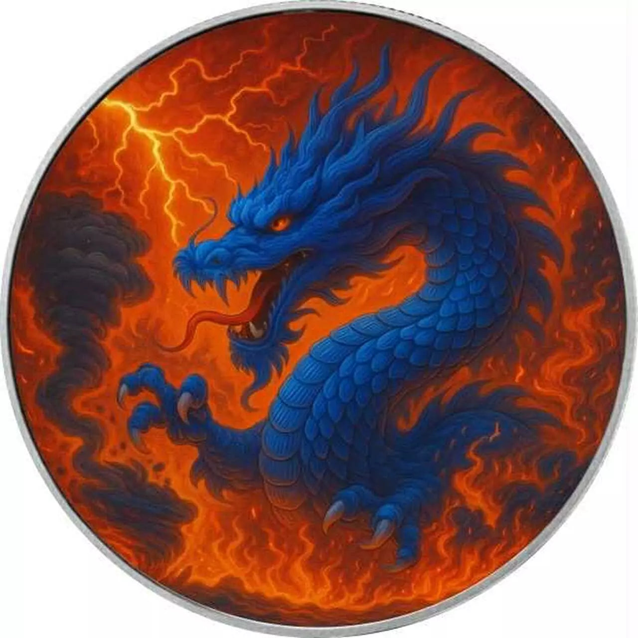 American Eagle - Dragon of Chaos - color Farbe - 1 oz Silbermünze 2025