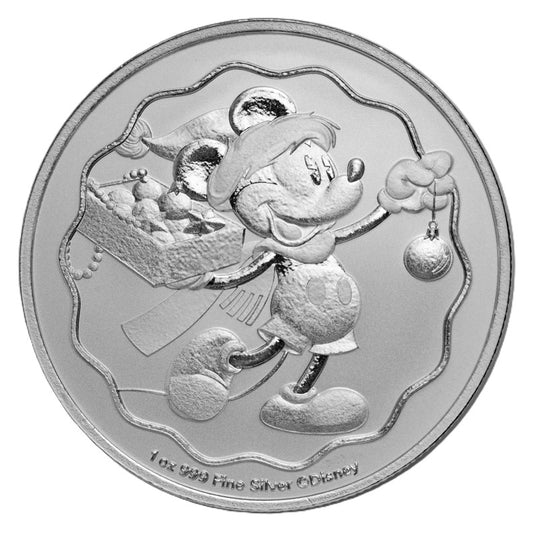 Niue Disney™ Mickey™ Seasons Greetings - Weihnachten - 2025 1 oz Silbermünze BU