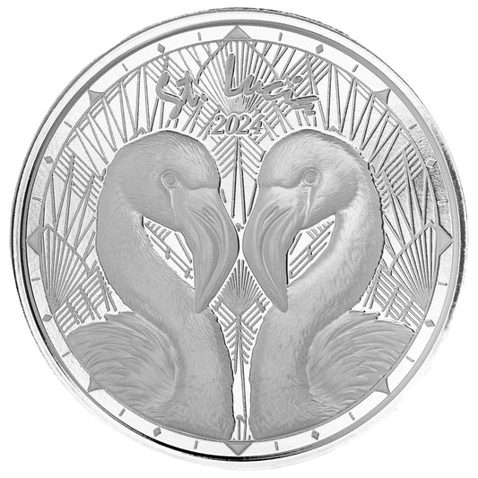 Eastern Caribbean - EC8 - St.Lucia - Flamingos - 2024 - 1 oz Silbermünze PL