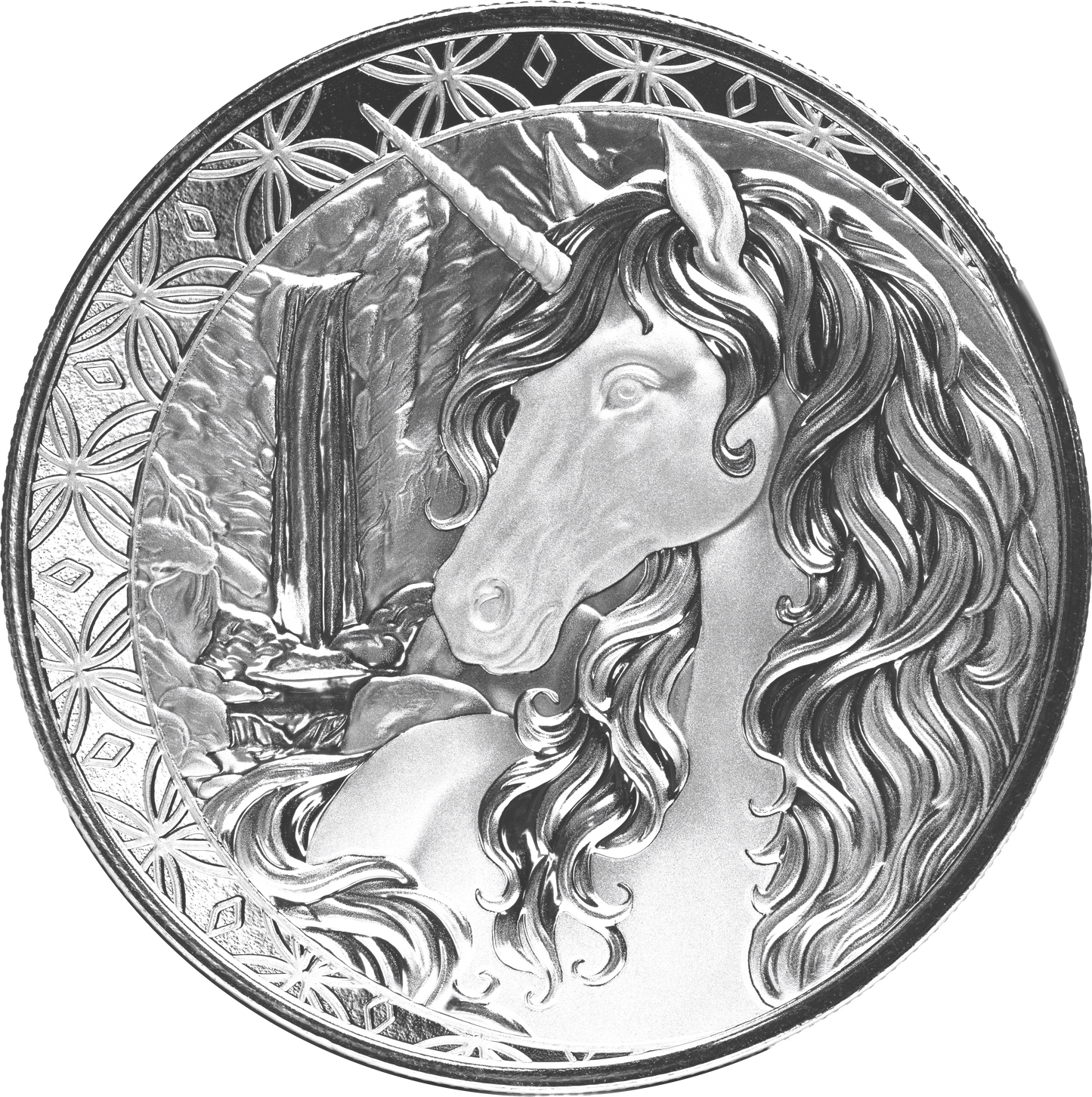 Fiji  Unicorn - Einhorn - 2025 - 1 oz Silbermünze proof-like