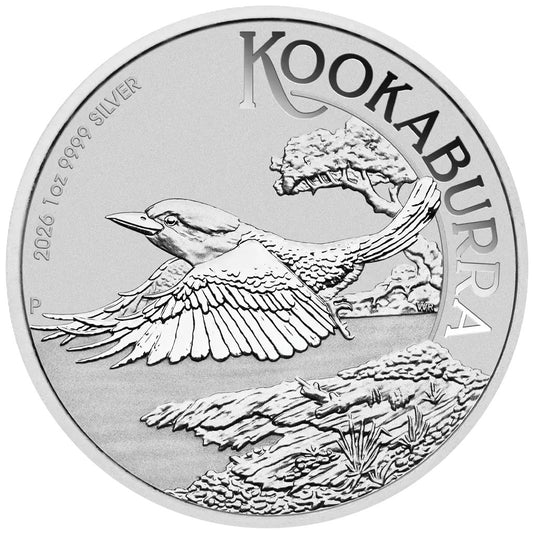 Kookaburra 2026 Perth Mint 1 oz Silbermünze BU