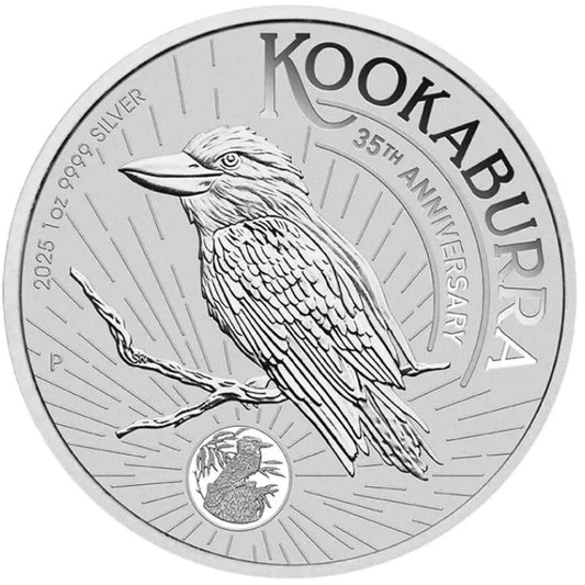 Kookaburra 2025, 35 Years Anniversary 1 oz Silbermünze