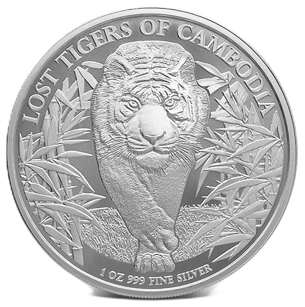 Lost Tigers of Cambodia 2026 1 oz Silbermünze BU