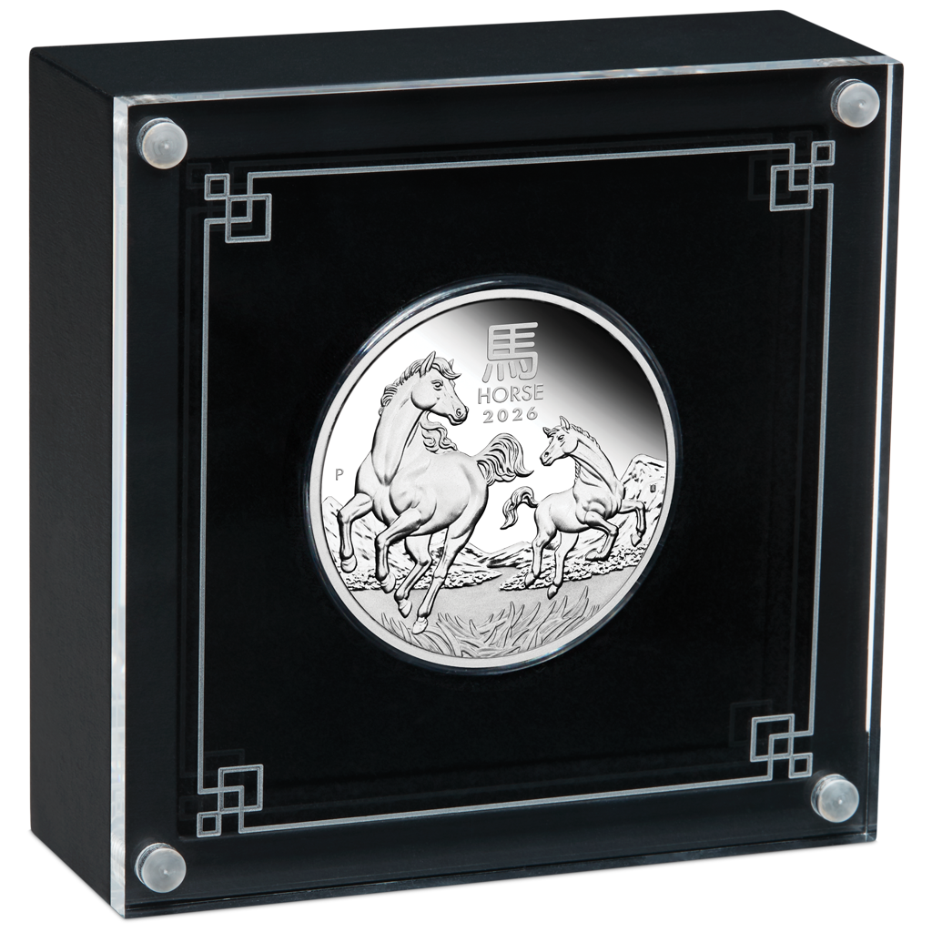 Lunar III Jahr des Pferdes 2026 1 oz Silbermünze PM PP in Box***