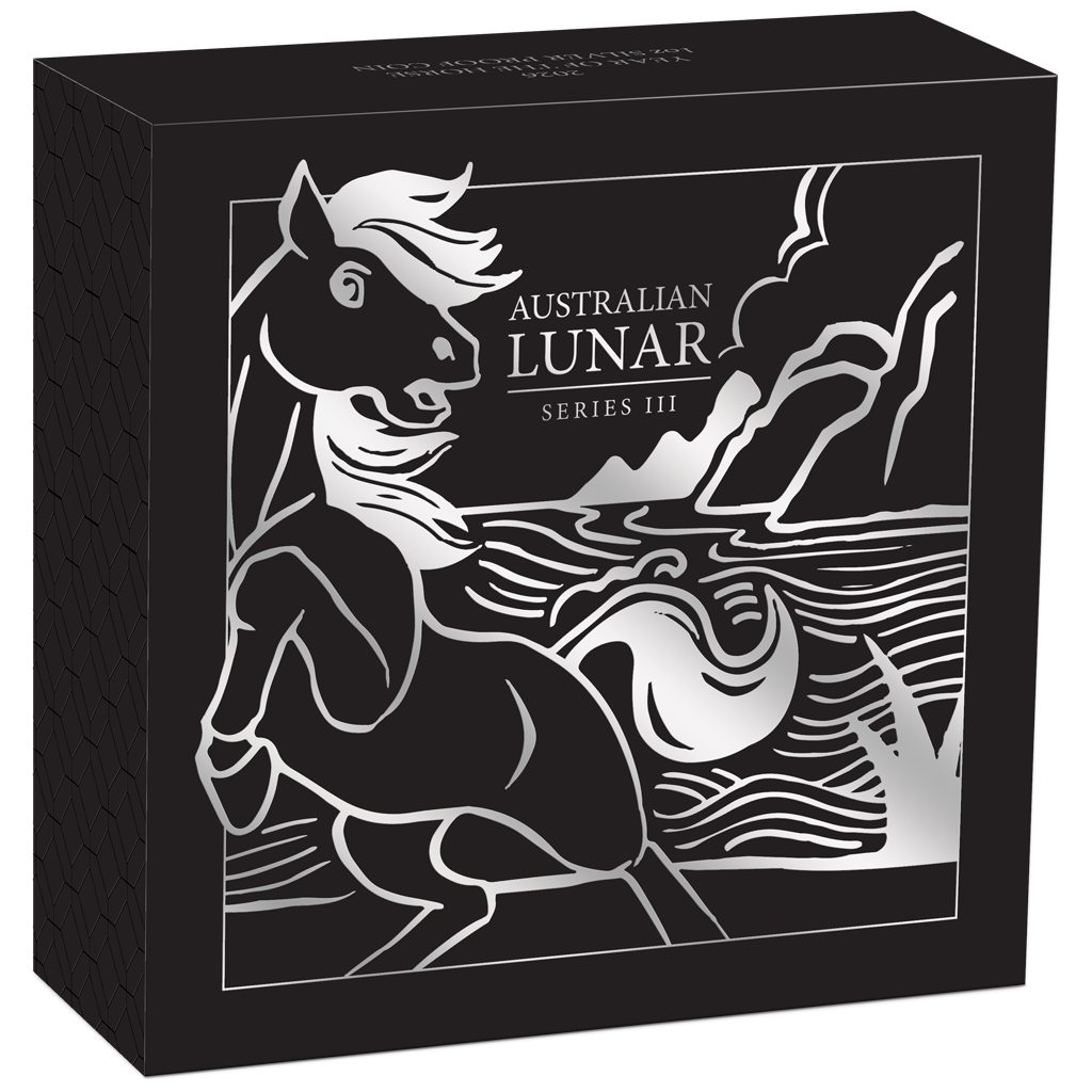 Lunar III Jahr des Pferdes 2026 1 oz Silbermünze PM PP in Box***