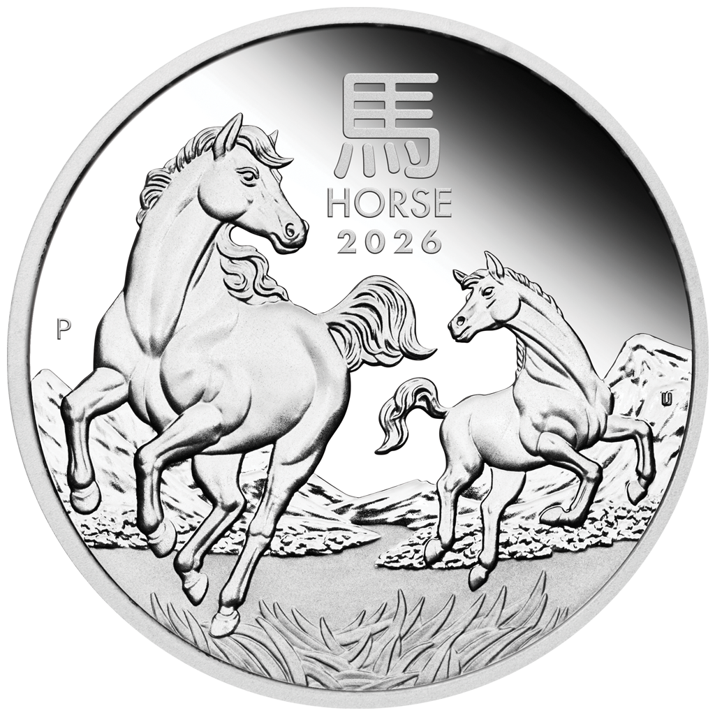 Lunar III Jahr des Pferdes 2026 3,5 oz Silbermünzen Set PM PP in Box***