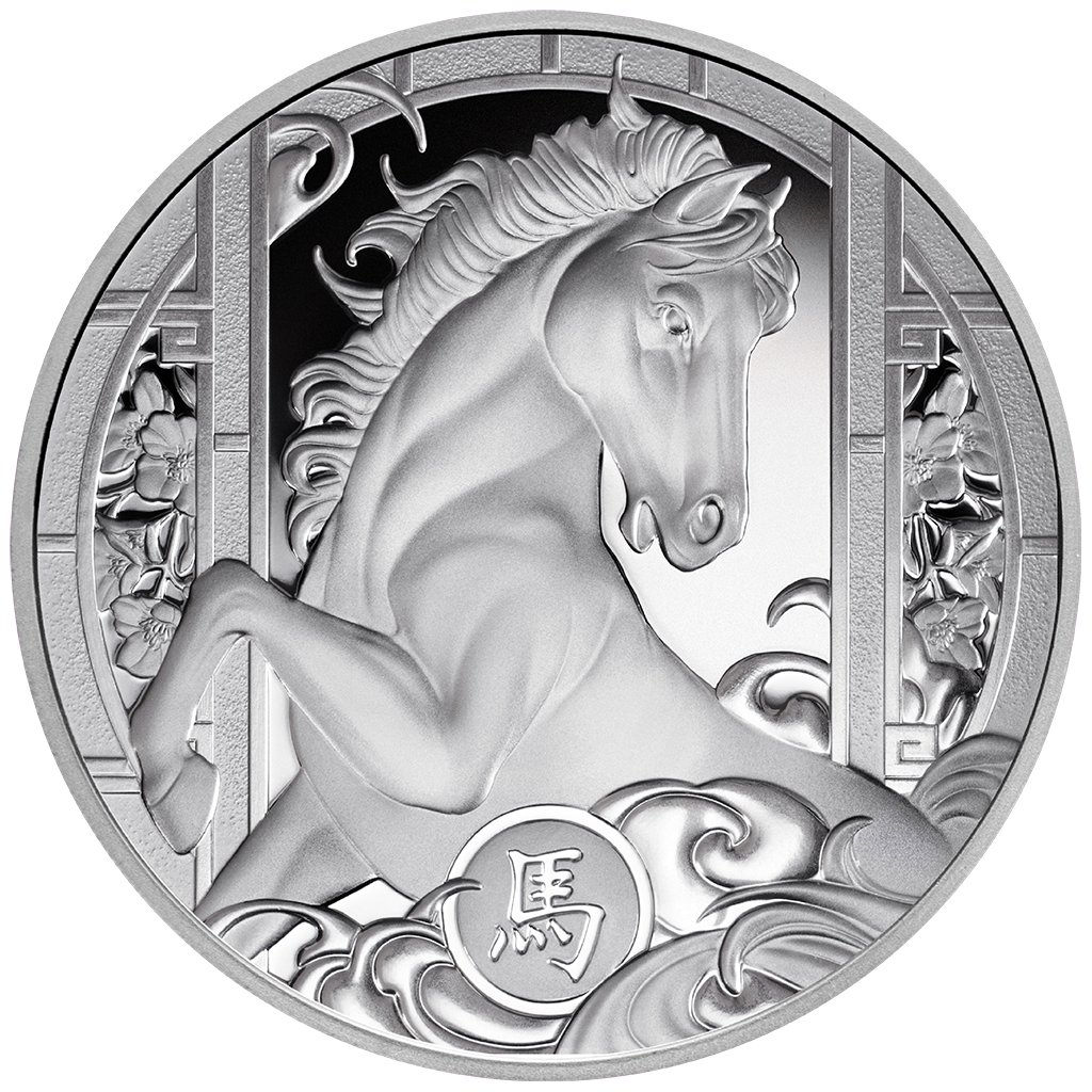 Niue - Lunar - Jahr des Pferdes - 2026 - 1 oz Silbermünze PP Polierte Platte***