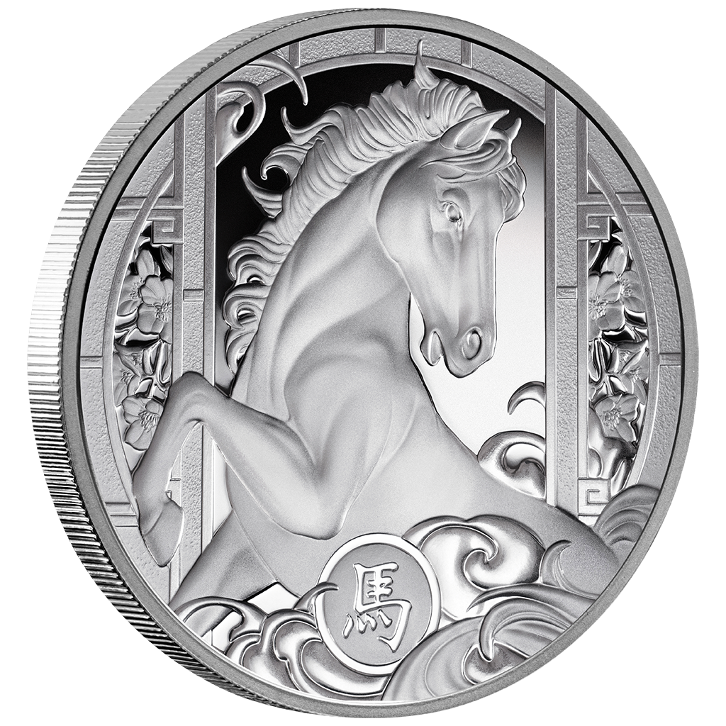 Niue - Lunar - Jahr des Pferdes - 2026 - 1 oz Silbermünze PP Polierte Platte***