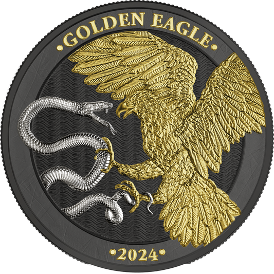 Germania Mint - Malta Golden Eagle - 1 oz Silbermünze BU Limited Edition 5 Euro