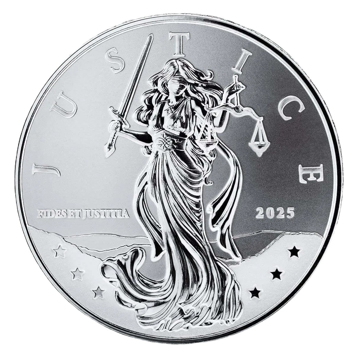 Niue - Lady Justice - 2025 - 1 oz Silbermünze BU