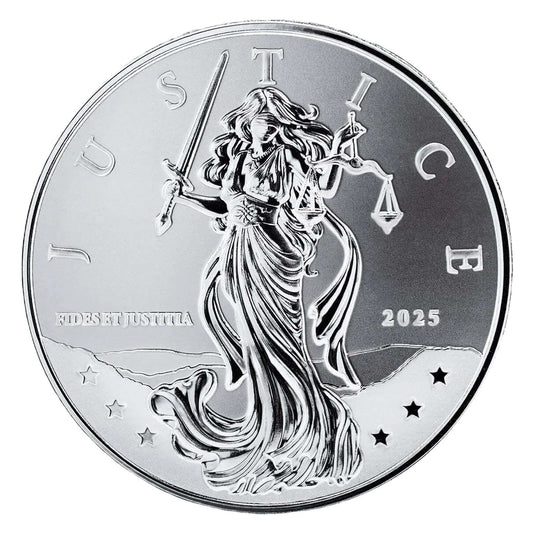 Niue - Lady Justice - 2025 - 1 oz Silbermünze BU
