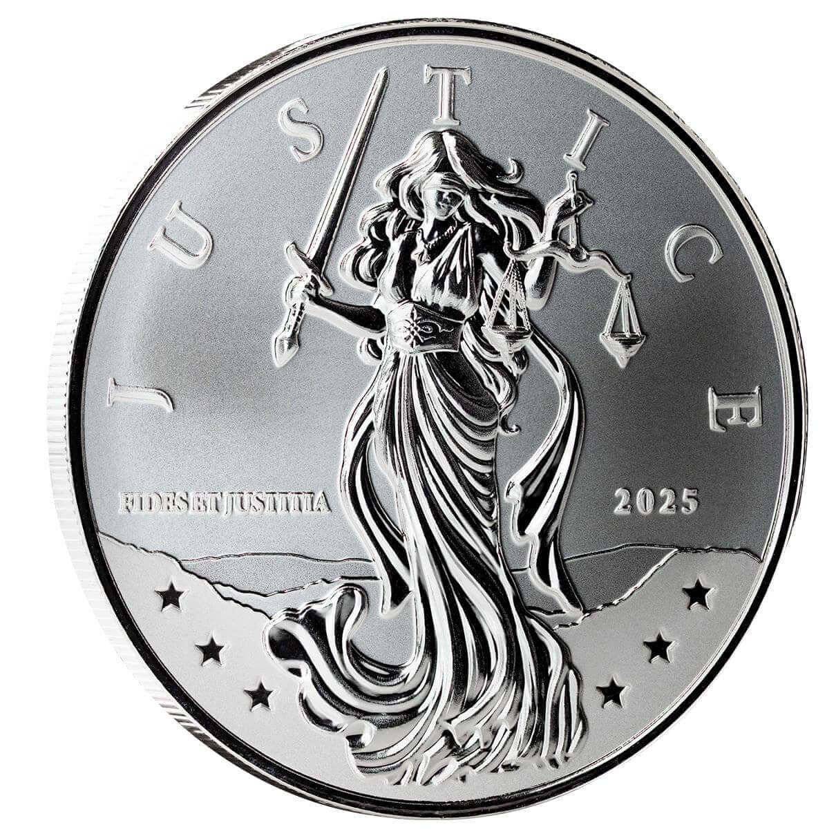 Niue - Lady Justice - 2025 - 1 oz Silbermünze BU