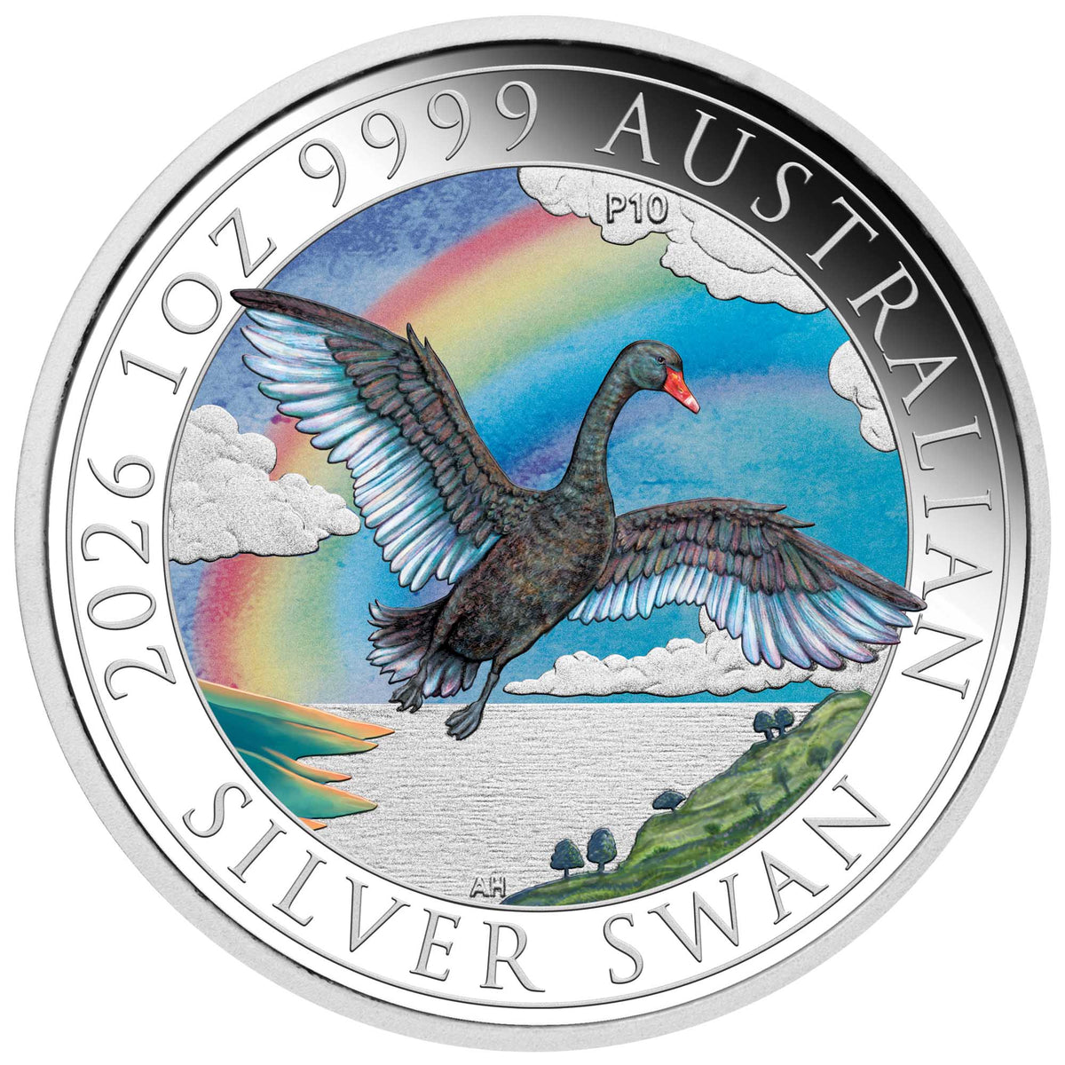 Schwan 2026 Coin Show Special ANDA 2026 1 oz Silbermünze Farbe