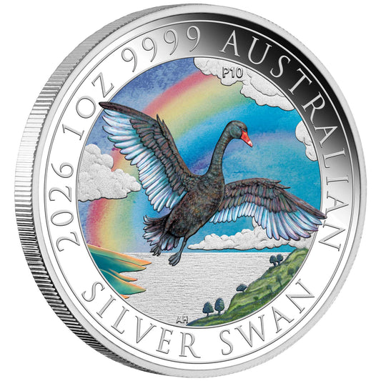 Schwan 2026 Coin Show Special ANDA 2026 1 oz Silbermünze Farbe