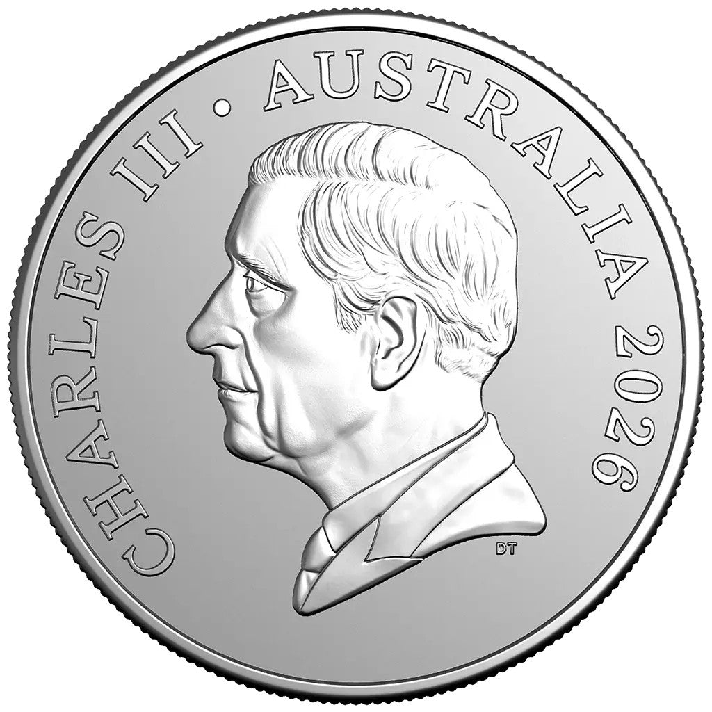RAM Kangaroo Känguru 2026 -  Mob of Six Roos - 1 oz Silbermünze im Slab