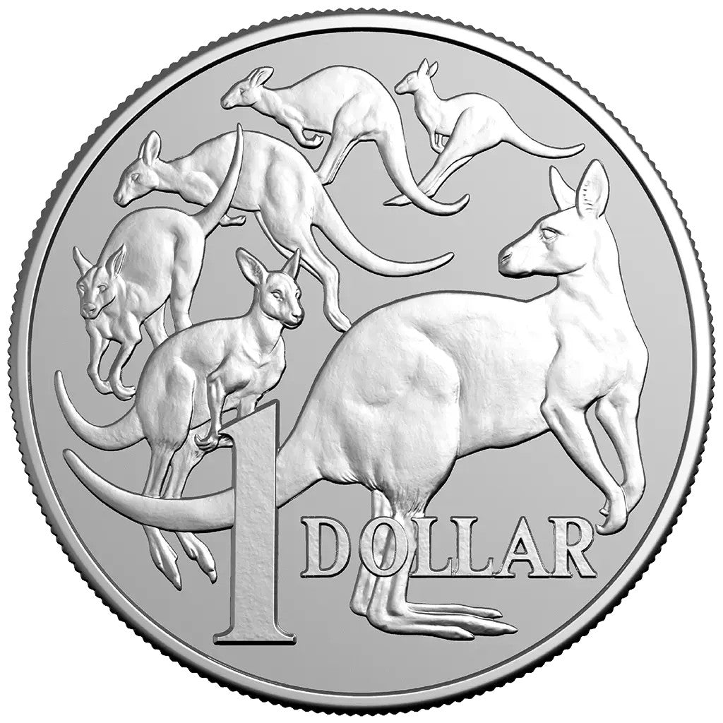 RAM Kangaroo Känguru 2026 -  Mob of Six Roos - 1 oz Silbermünze im Slab