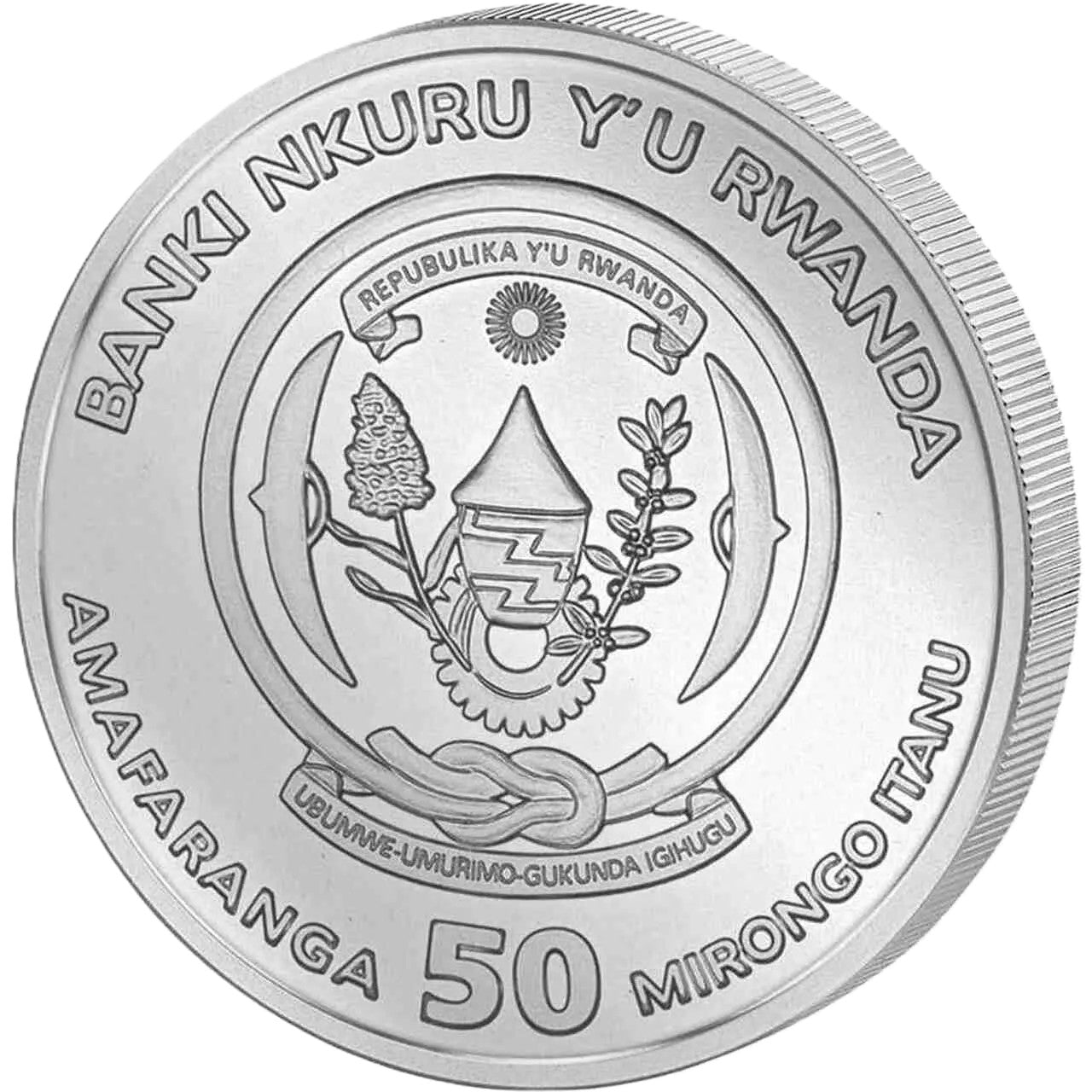 Ruanda African Ounce - Tüpfelhyäne -  2026 1 oz Silbermünze BU