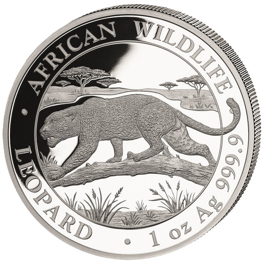 African Wildlife - Somalia Leopard - 2026 - 1 oz Silbermünze BU