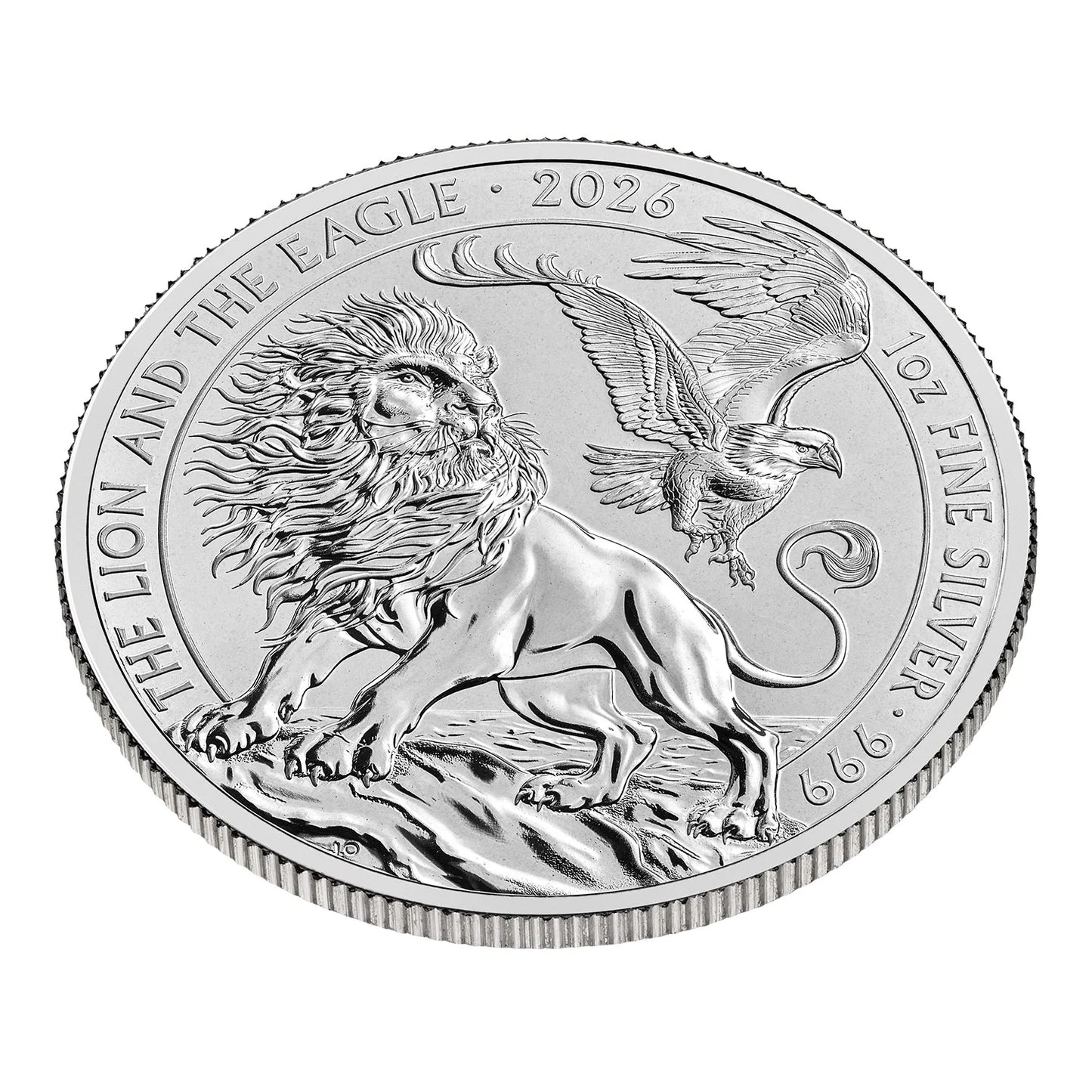 The Lion and the Eagle 2026 1 oz Silbermünze BU