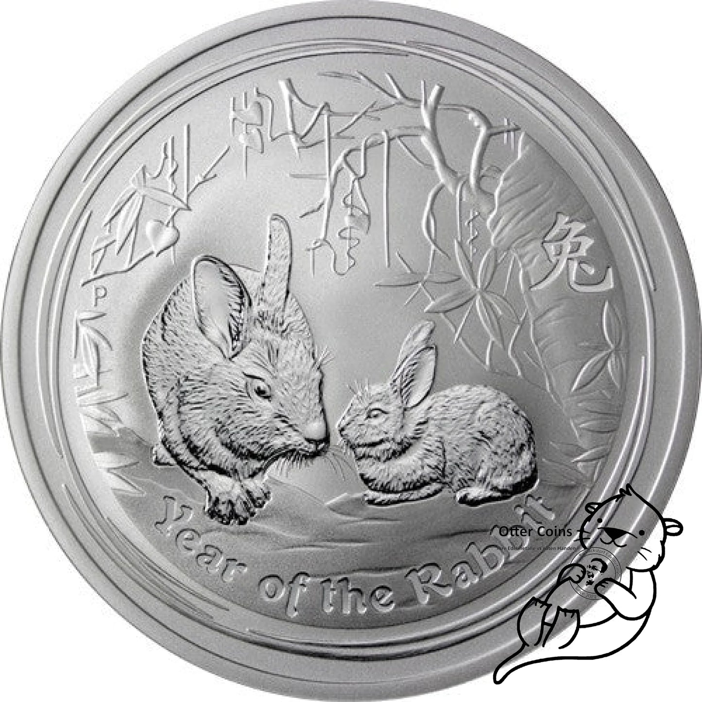 Lunar Hase 2011 2oz Silbermünze*