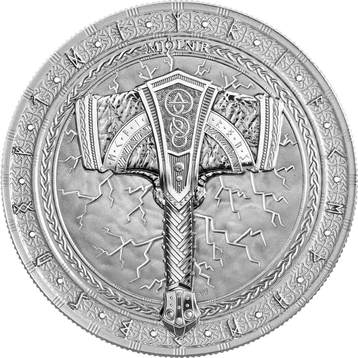 Germania Mint - Artefacts -  2# Mjölnir - 1 oz Silbermünze BU