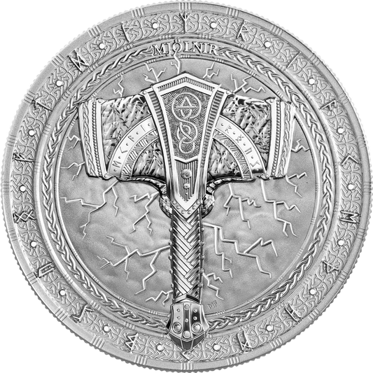 Germania Mint - Artefacts -  2# Mjölnir - 1 oz Silbermünze BU