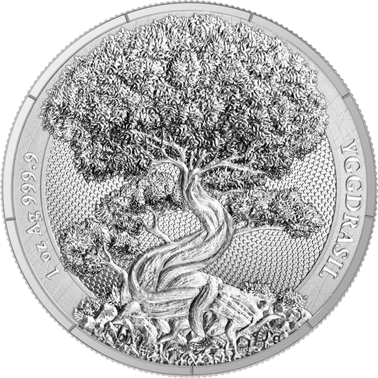 Germania Mint - Mythical Forest - Yggdrasil  2025 1 oz Silbermünze BU