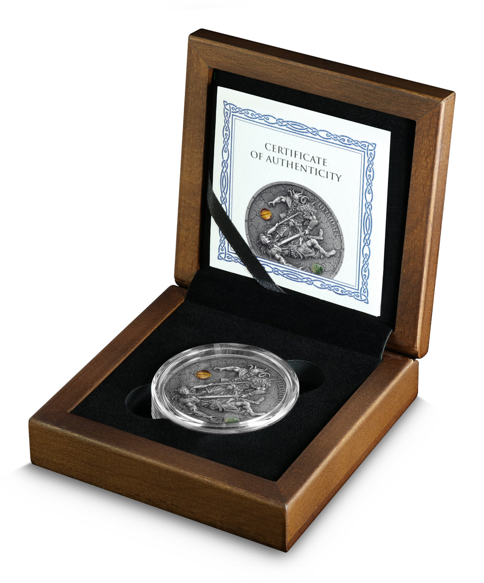 Silbermünze Ragnarök Loki & Heimdall 2 oz 2025 BU Germania Mint Ultra High Relief***