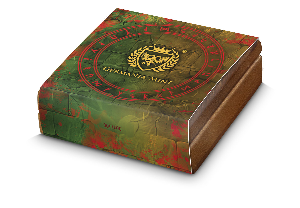 Silbermünze Ragnarök Loki & Heimdall 2 oz 2025 BU Germania Mint Ultra High Relief***
