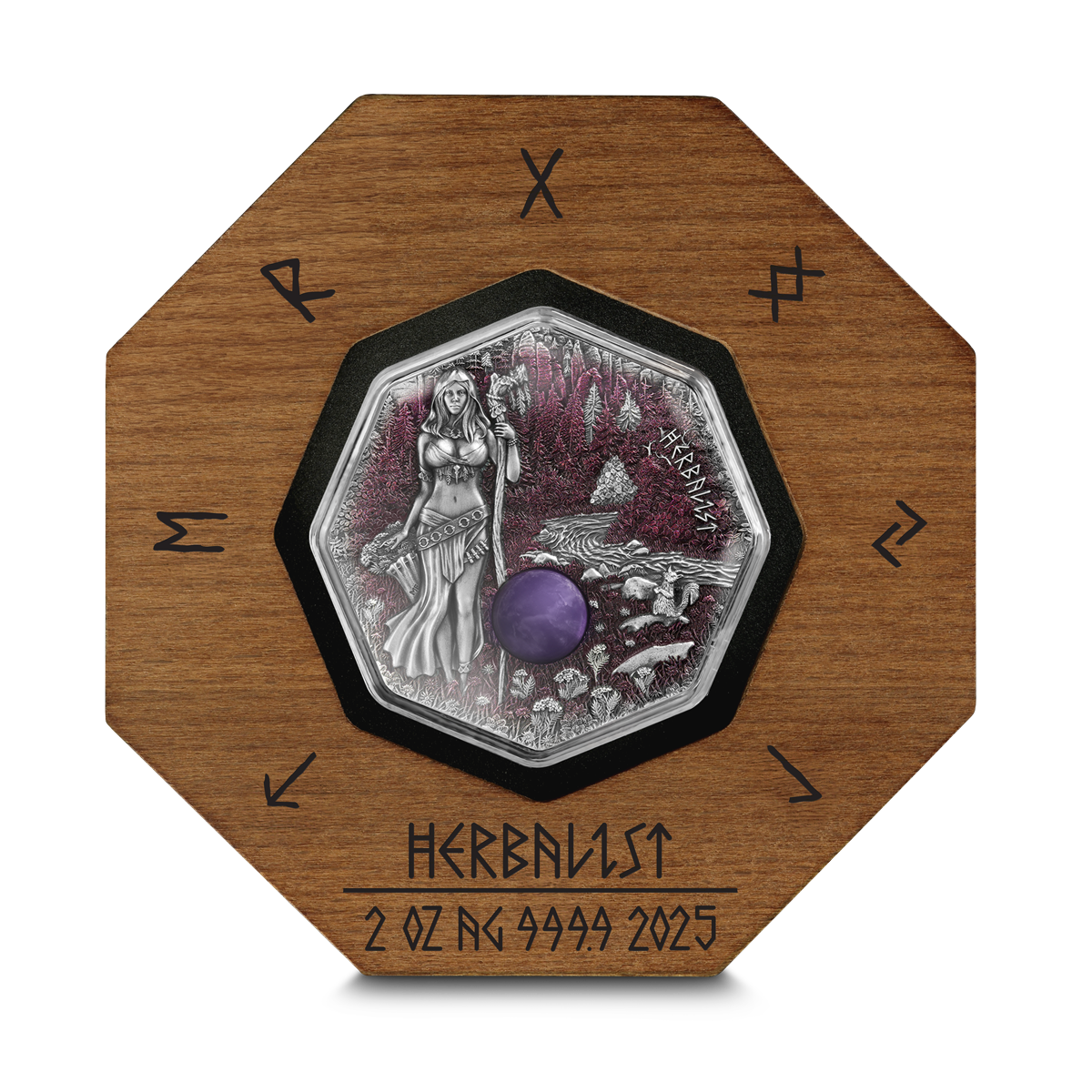 Germania Mint - Witchcraft - #2.Herbalist 2025 2 oz Silbermünze AF UHR UV Effekt***