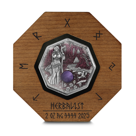 Germania Mint - Witchcraft - #2.Herbalist 2025 2 oz Silbermünze AF UHR UV Effekt***