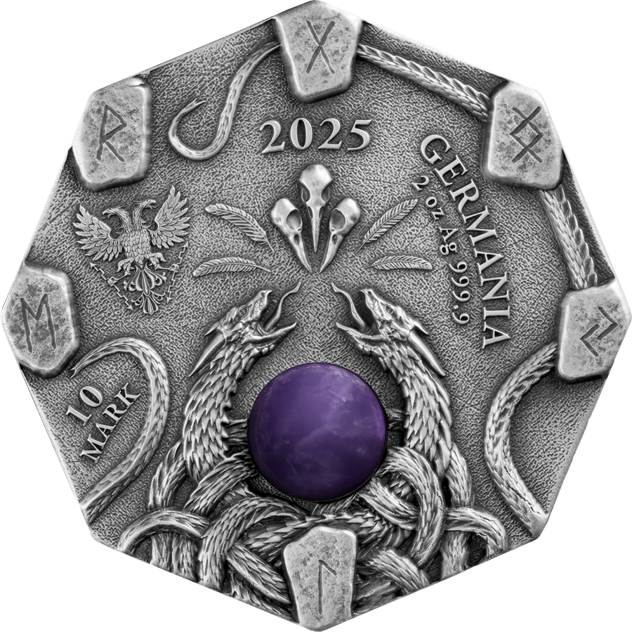 Germania Mint - Witchcraft - #2.Herbalist 2025 2 oz Silbermünze AF UHR UV Effekt***