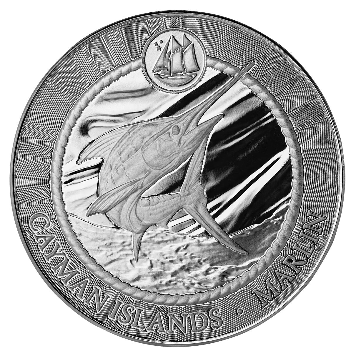 Cayman Islands - Cayman Sea Life - Marlin - 2025 - 1 oz Silbermünze PL