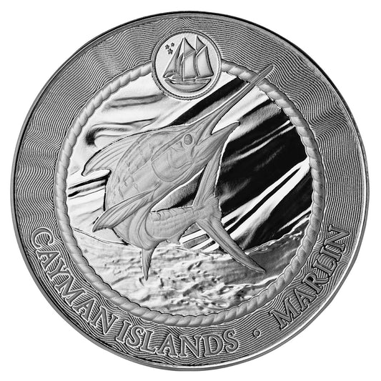 Cayman Islands - Cayman Sea Life - Marlin - 2025 - 1 oz Silbermünze PL