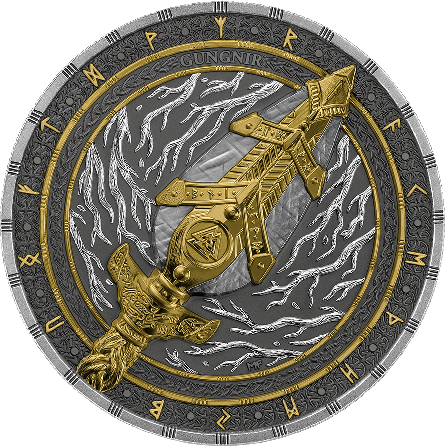Germania Mint - Artefacts -  #3 Gungnir 2026 - 2 oz Silbermünze UHR