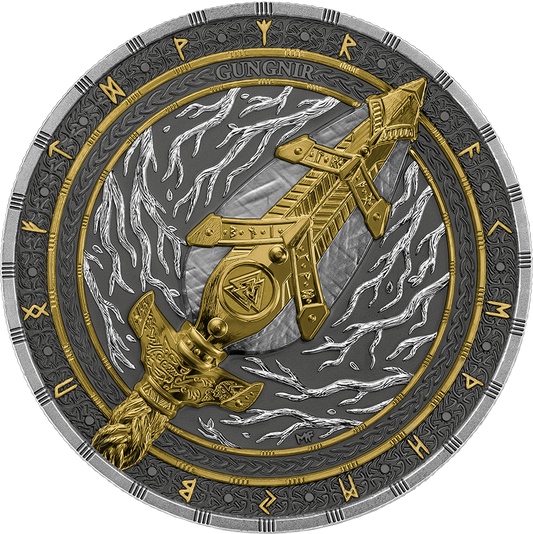 Germania Mint - Artefacts -  #3 Gungnir 2026 - 2 oz Silbermünze UHR