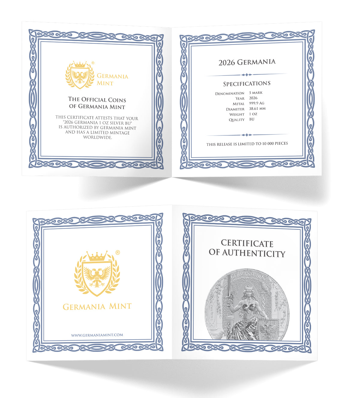 Germania Mint - Germania 2026 - 1 oz Silbermünze BU