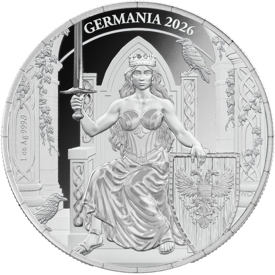 Germania Mint - Germania 2026 - 1 oz Silbermünze Proof PP