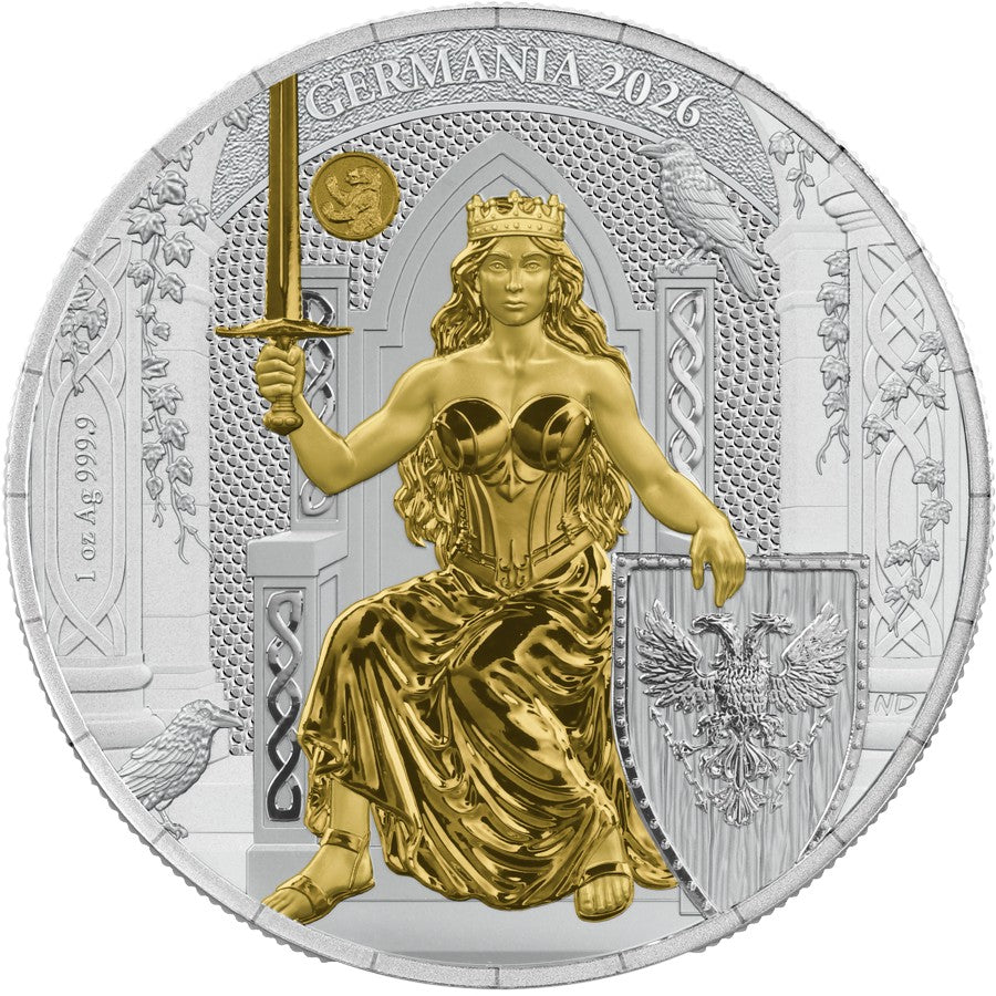 Germania Mint - WMF Berlin Edition 2026 - 1 oz Silbermünze Vergoldet