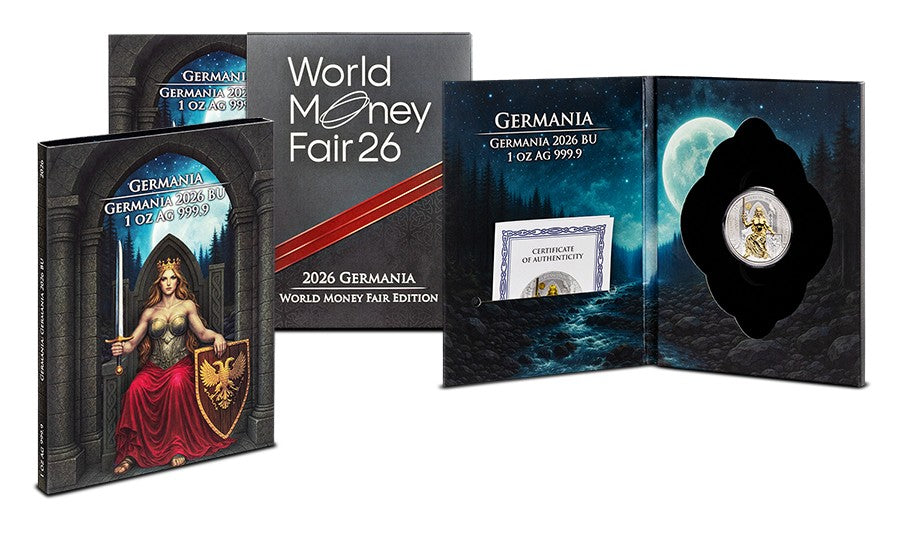 Germania Mint - WMF Berlin Edition 2026 - 1 oz Silbermünze Vergoldet