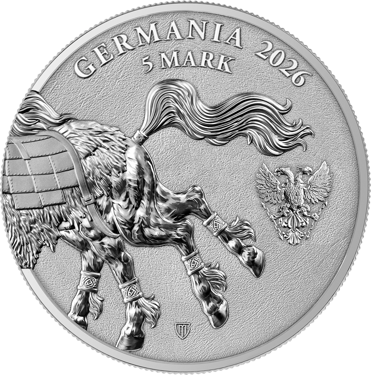 Germania Mint - Germania Beasts - Sleipnir 2026 - 2 x 1 oz Silbermünze BU Doppelkapsel