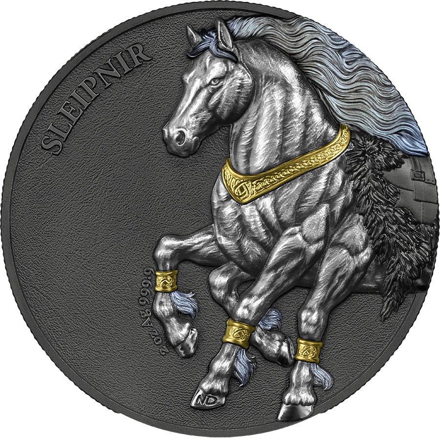 Germania Mint - Germania Beasts - Sleipnir 2026 - 2 oz Silbermünze Ultra Double High Relief