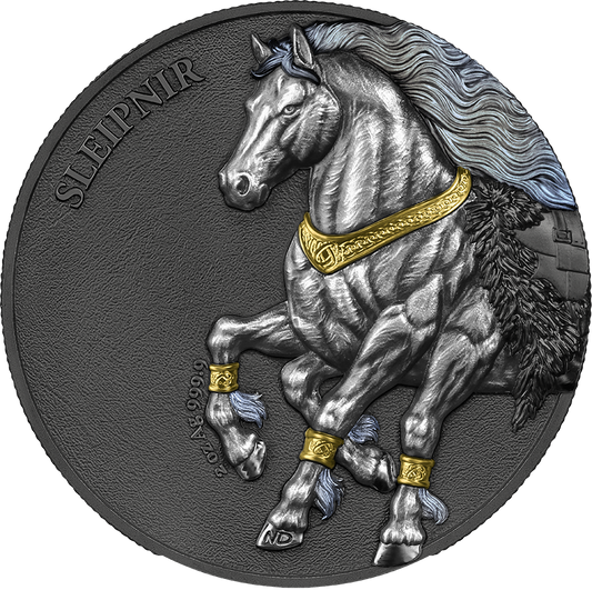 Germania Mint - Germania Beasts - Sleipnir 2026 - 2 oz Silbermünze Ultra Double High Relief