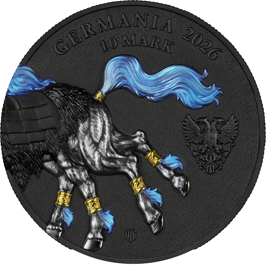 Germania Mint - Germania Beasts - Sleipnir 2026 - 2 oz Silbermünze Ultra Double High Relief