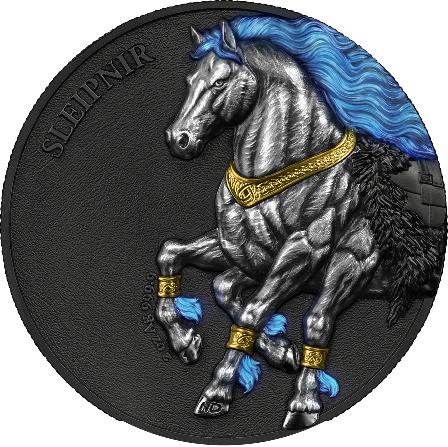 Germania Mint - Germania Beasts - Sleipnir 2026 - 2 oz Silbermünze Ultra Double High Relief